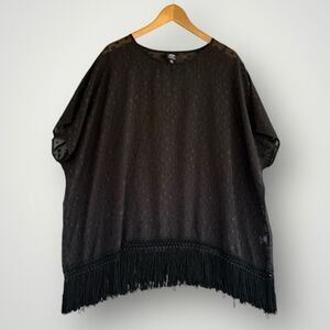 🎉5 for $45 🎉Bobeau Top Blouse Shirt Size 1X Black